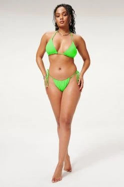 GA-SALE Bikini Bottoms TINY TIES BOTTOM | CHARTREUSE003