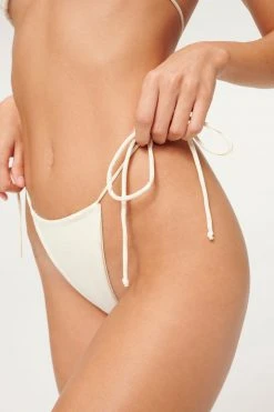 GOOD AMERICAN TINY TIES BOTTOM | IVORY001 Bikini Bottoms