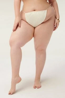 GOOD AMERICAN TINY TIES BOTTOM | IVORY001 Bikini Bottoms