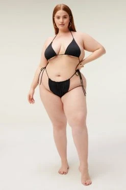 GOOD AMERICAN TINY TIES BOTTOM | BLACK001 Bikini Bottoms
