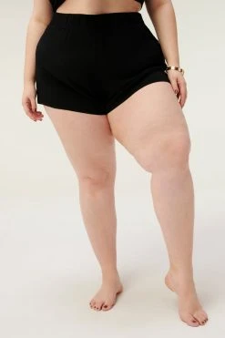 GOOD AMERICAN DRAPEY SHORT | BLACK001
