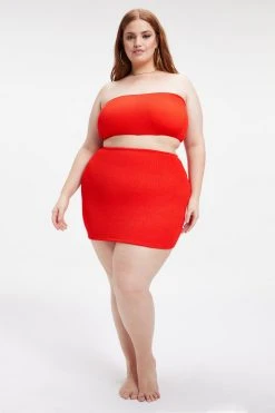 GOOD AMERICAN Bikini Tops ALWAYS FITS BETTER BAND TOP | BRIGHT POPPY002