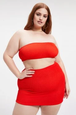 GOOD AMERICAN Bikini Tops ALWAYS FITS BETTER BAND TOP | BRIGHT POPPY002