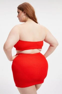 GOOD AMERICAN Bikini Tops ALWAYS FITS BETTER BAND TOP | BRIGHT POPPY002