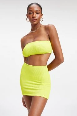 Outlet โญ GOOD AMERICAN ๐ Bikini Tops ALWAYS FITS BETTER BAND TOP | ELECTRIC YELLOW001 ๐งจ 25 GOOD AMERICAN Bikini Tops ALWAYS FITS BETTER BAND TOP | ELECTRIC YELLOW001