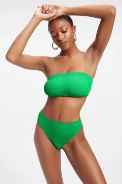 GOOD AMERICAN Bikini Tops ALWAYS FITS BETTER BAND TOP | SUMMER GREEN002