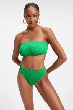 GOOD AMERICAN Bikini Tops ALWAYS FITS BETTER BAND TOP | SUMMER GREEN002
