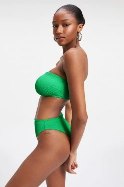GOOD AMERICAN Bikini Tops ALWAYS FITS BETTER BAND TOP | SUMMER GREEN002