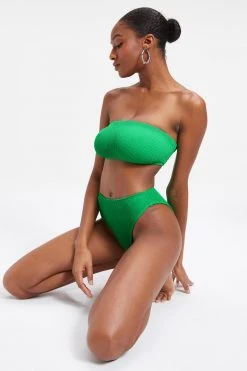 GOOD AMERICAN Bikini Tops ALWAYS FITS BETTER BAND TOP | SUMMER GREEN002