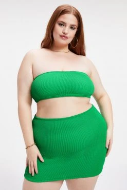 GOOD AMERICAN Bikini Tops ALWAYS FITS BETTER BAND TOP | SUMMER GREEN002