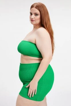 GOOD AMERICAN Bikini Tops ALWAYS FITS BETTER BAND TOP | SUMMER GREEN002