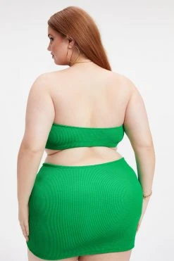 GOOD AMERICAN Bikini Tops ALWAYS FITS BETTER BAND TOP | SUMMER GREEN002