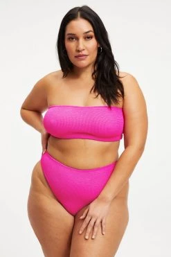 Cheapest 🎉 GOOD AMERICAN Bikini Tops ALWAYS FITS BETTER BAND TOP | HAWAIIAN PINK001 🌟 19 GOOD AMERICAN Bikini Tops ALWAYS FITS BETTER BAND TOP | HAWAIIAN PINK001