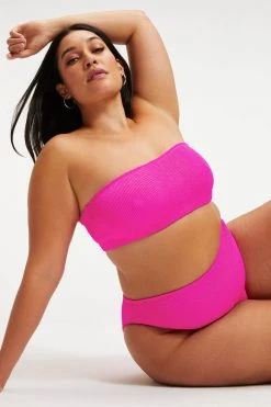 Cheapest 🎉 GOOD AMERICAN Bikini Tops ALWAYS FITS BETTER BAND TOP | HAWAIIAN PINK001 🌟 17 GOOD AMERICAN Bikini Tops ALWAYS FITS BETTER BAND TOP | HAWAIIAN PINK001