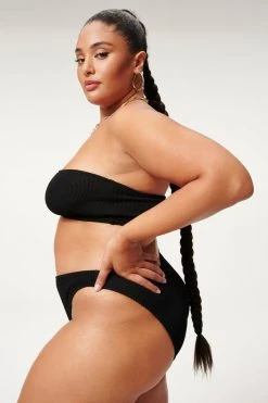 GOOD AMERICAN ALWAYS FITS BETTER BAND TOP | BLACK001 Bikini Tops