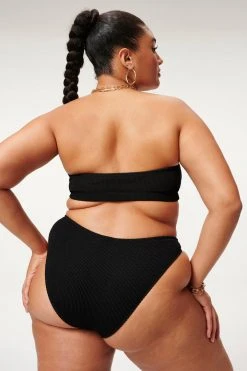 GOOD AMERICAN ALWAYS FITS BETTER BAND TOP | BLACK001 Bikini Tops