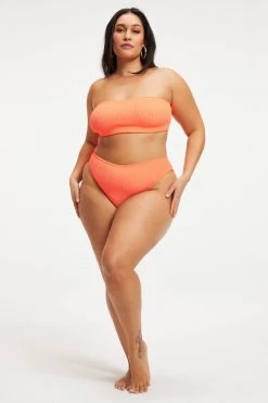 GOOD AMERICAN Bikini Tops ALWAYS FITS BETTER BAND TOP | ORANGE CREAM001