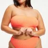 GOOD AMERICAN Bikini Tops ALWAYS FITS BETTER BAND TOP | ORANGE CREAM001