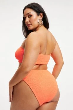 GOOD AMERICAN Bikini Tops ALWAYS FITS BETTER BAND TOP | ORANGE CREAM001