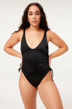 GOOD AMERICAN One-Pieces SHINE CINCH ONE-PIECE | BLACK001