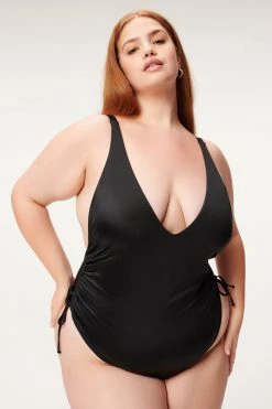 GOOD AMERICAN One-Pieces SHINE CINCH ONE-PIECE | BLACK001
