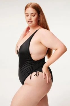 GOOD AMERICAN One-Pieces SHINE CINCH ONE-PIECE | BLACK001