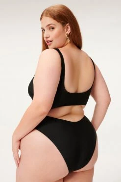 GOOD AMERICAN One-Pieces SHINE CUT OUT ONE-PIECE | BLACK001