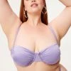 GA-SALE SHINE RUCHED DEMI CUP | LILAC MIST001 Bikini Tops