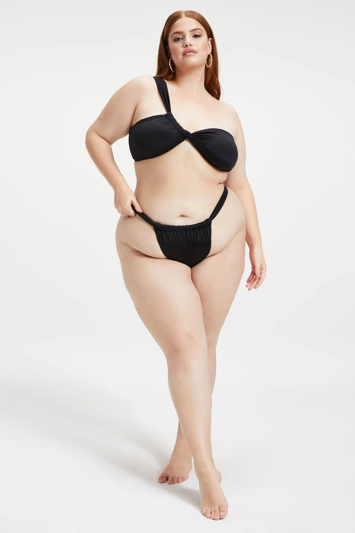 New 🥰 GOOD AMERICAN SHINE RUCHED BOTTOM | BLACK001 Bikini Bottoms 😉 15 GOOD AMERICAN SHINE RUCHED BOTTOM | BLACK001 Bikini Bottoms