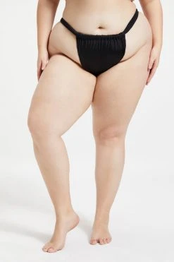 New 🥰 GOOD AMERICAN SHINE RUCHED BOTTOM | BLACK001 Bikini Bottoms 😉 26 GOOD AMERICAN SHINE RUCHED BOTTOM | BLACK001 Bikini Bottoms
