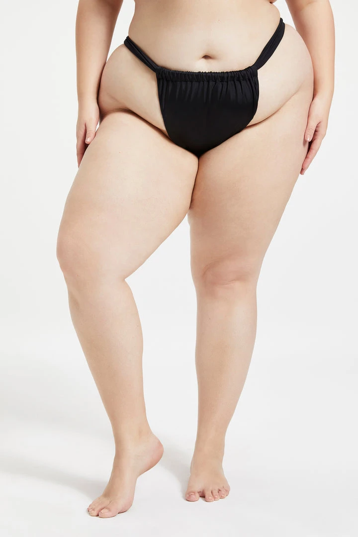 New 🥰 GOOD AMERICAN SHINE RUCHED BOTTOM | BLACK001 Bikini Bottoms 😉 11 GOOD AMERICAN SHINE RUCHED BOTTOM | BLACK001 Bikini Bottoms