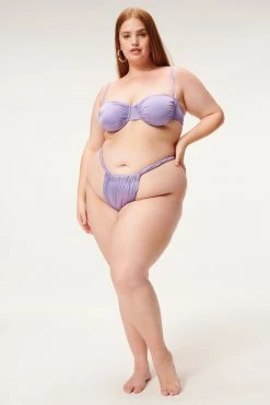 GA-SALE SHINE RUCHED BOTTOM | LILAC MIST001