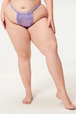 GA-SALE SHINE RUCHED BOTTOM | LILAC MIST001
