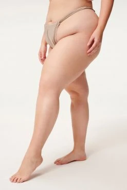 GA-SALE SHINE RUCHED BOTTOM | MINK001