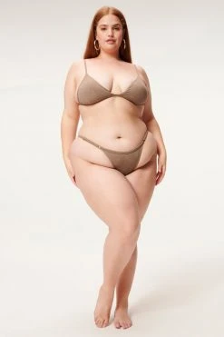 GA-SALE SUEDED PERFECT FIT BOTTOM | LOVELY GREY 002 Bikini Bottoms