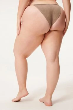 GA-SALE SUEDED PERFECT FIT BOTTOM | LOVELY GREY 002 Bikini Bottoms