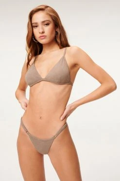 GA-SALE Bikini Tops SUEDED PERFECT FIT TOP | LOVELY GREY 002