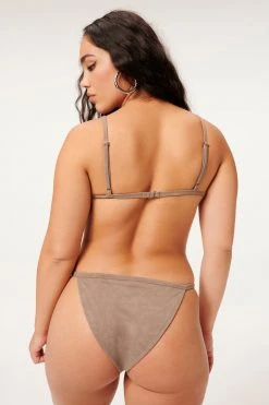 GA-SALE Bikini Tops SUEDED PERFECT FIT TOP | LOVELY GREY 002