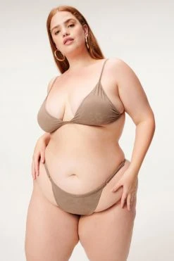 GA-SALE Bikini Tops SUEDED PERFECT FIT TOP | LOVELY GREY 002