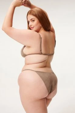 GA-SALE Bikini Tops SUEDED PERFECT FIT TOP | LOVELY GREY 002