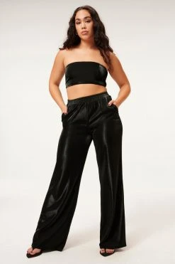 GA-SALE Red Hot Swim SHINE PIQUE TUBE TOP | BLACK001