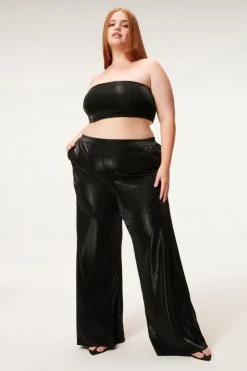 GA-SALE Red Hot Swim SHINE PIQUE TUBE TOP | BLACK001