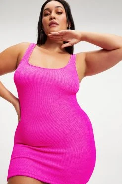 GOOD AMERICAN ALWAYS FITS MINI DRESS | HAWAIIAN PINK001 Cover Ups