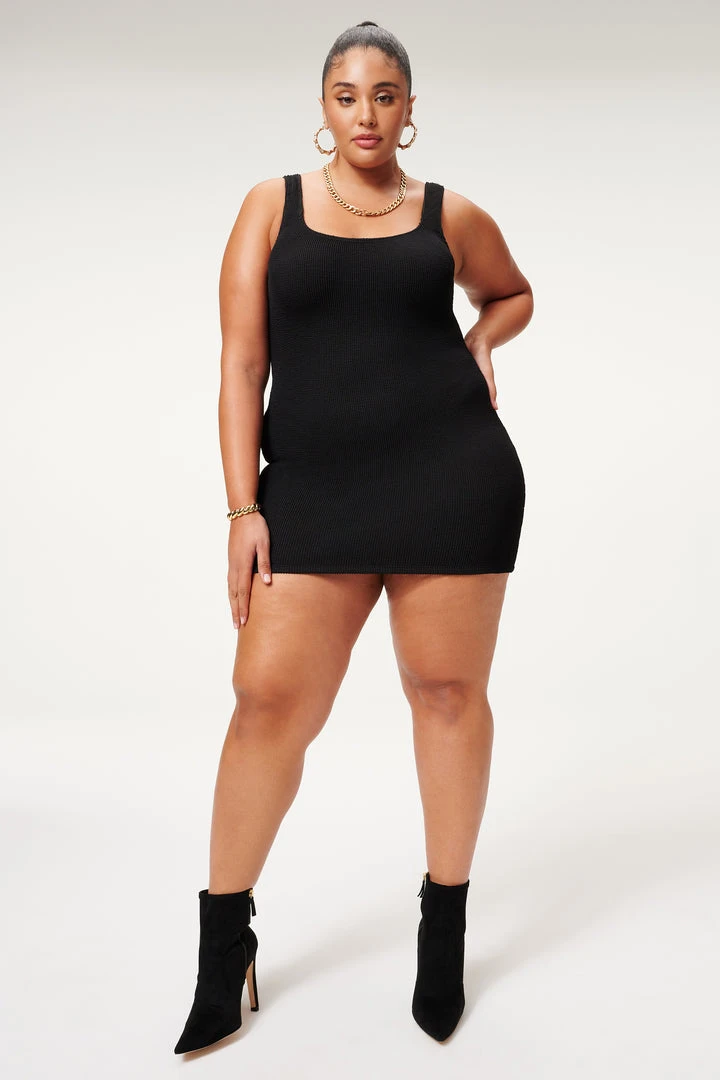 Best deal ✔️ GOOD AMERICAN ALWAYS FITS MINI 🧨 DRESS | BLACK001 ⭐ 3 GOOD AMERICAN ALWAYS FITS MINI DRESS | BLACK001