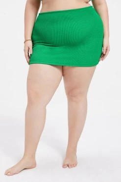 Promo ⭐ GOOD AMERICAN ALWAYS FITS MINI SKIRT | 👍 SUMMER GREEN002 ✔️ 14 GOOD AMERICAN ALWAYS FITS MINI SKIRT | SUMMER GREEN002