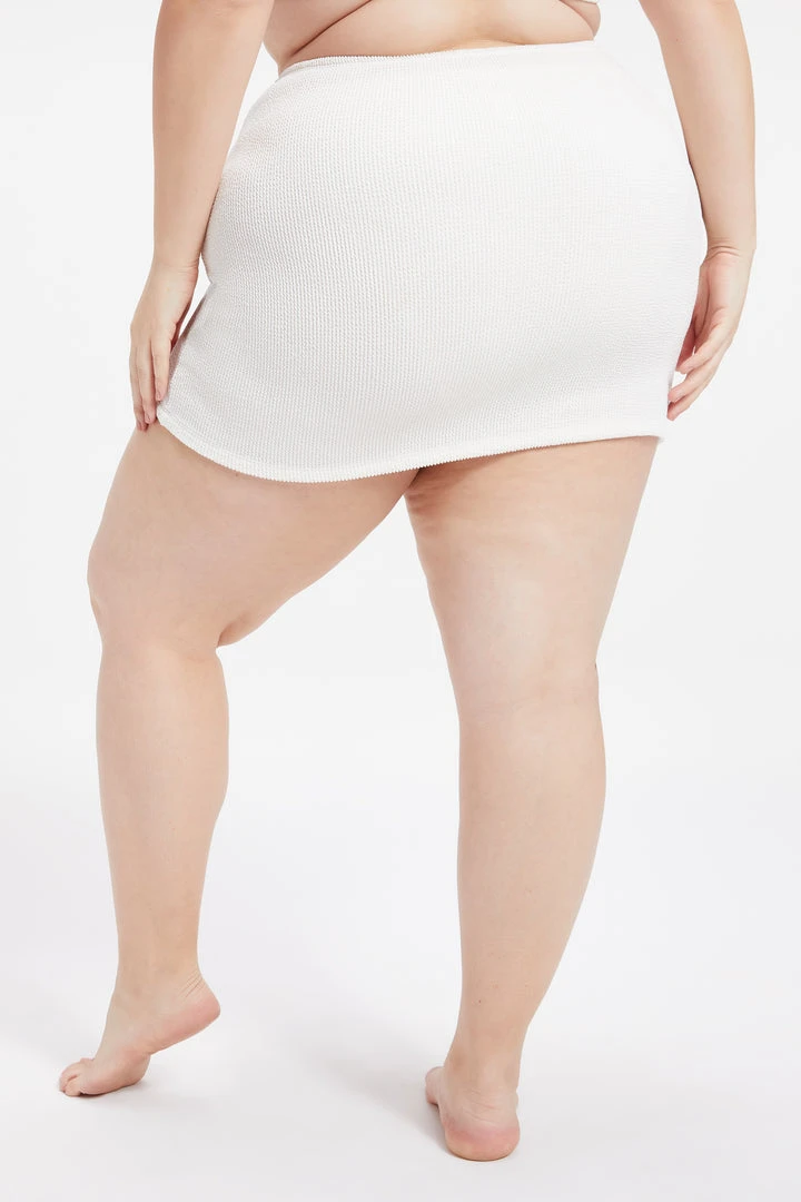 Outlet ๐งจ GOOD AMERICAN Cover Ups ALWAYS FITS MINI ๐ SKIRT | IVORY001 โจ 10 GOOD AMERICAN Cover Ups ALWAYS FITS MINI SKIRT | IVORY001