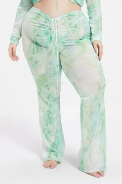 Budget 😍 GA-SALE MESH ROUCHED V BOOT | GREEN MARBLE001 Cover Ups 🤩 17 GA-SALE MESH ROUCHED V BOOT | GREEN MARBLE001 Cover Ups