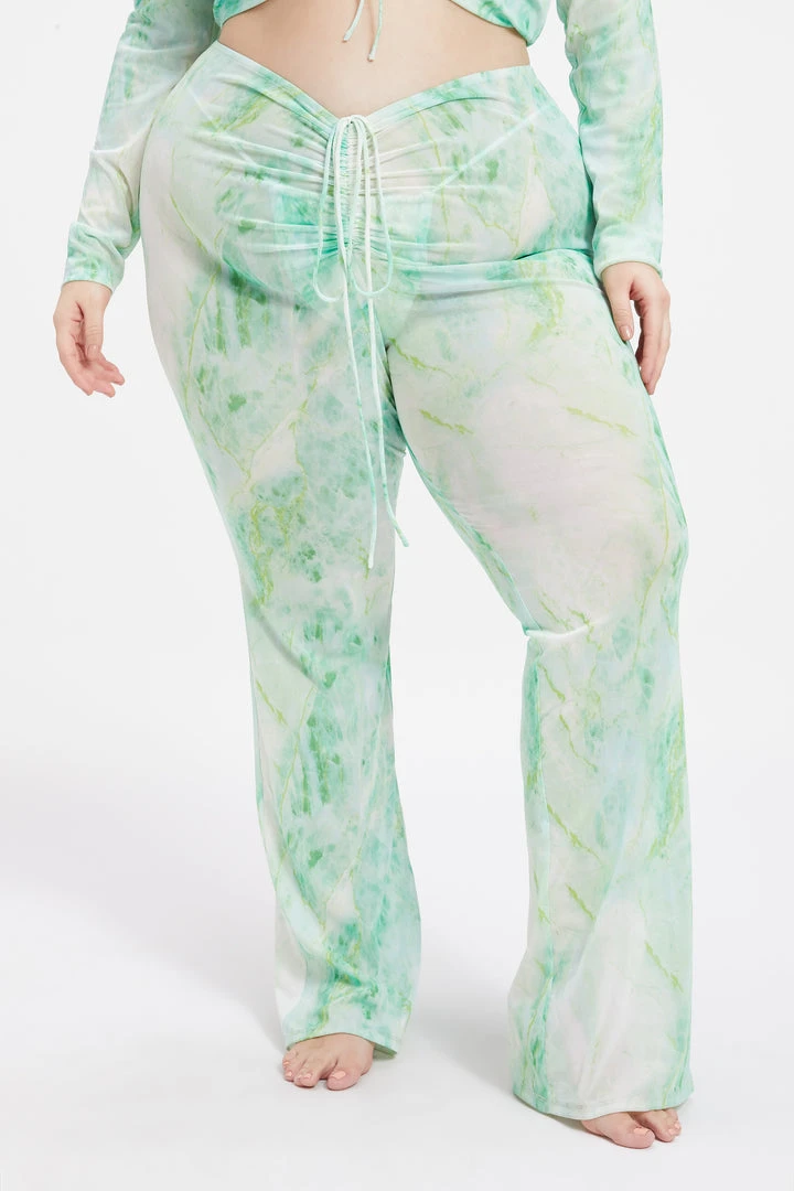 Budget 😍 GA-SALE MESH ROUCHED V BOOT | GREEN MARBLE001 Cover Ups 🤩 6 GA-SALE MESH ROUCHED V BOOT | GREEN MARBLE001 Cover Ups