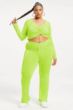 GA-SALE Cover Ups BOUNCE JERSEY V BOOT | ELECTRIC LIME002