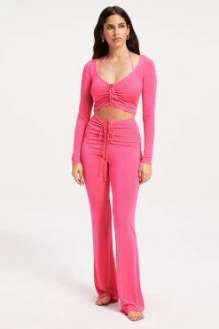 GA-SALE BOUNCE JERSEY V BOOT | HOT PINK002 Cover Ups
